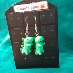 Dinosaur earrings